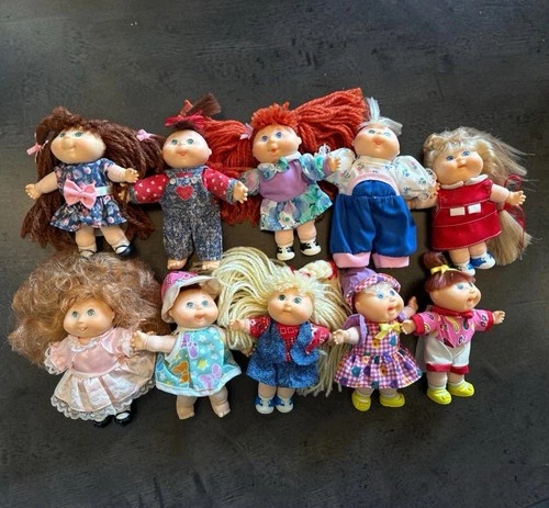 New ListingMini Cabbage Patch Kids Dolls by Mattel Arco Lot of 10 Vintage 1990s CPK