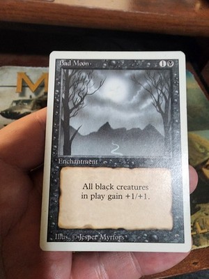 Revised 3rd Edition   MTG  1  Bad Moon  Magic