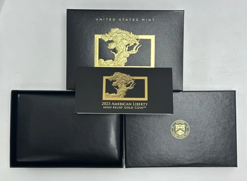 2023-W American Liberty Gold High Relief $100 OGP and COA - NO COIN