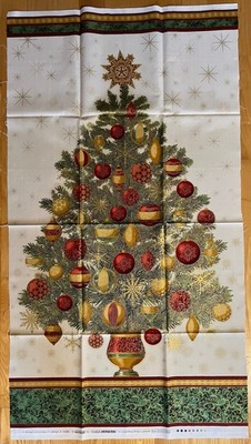 Patchworkstoff von Robert Kaufman, Panel, Weihnachten, ca. 60 x 110 cm