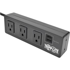 Tripp Lite TLP310USBC 3-Outlet Surge Protector w/ 2 USB Ports