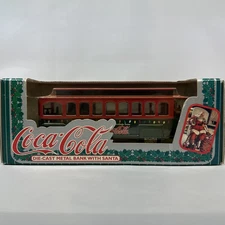 Ertl Diecast Bank - Coca-Cola Trolley w/ Santa (1995)