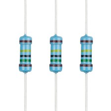 100pcs 1.5M ohm Resistor 1/2w 0.5Watt  1 Tolerance Metal Film Fixed Resi