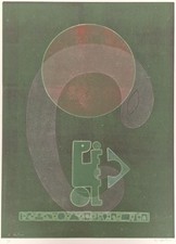 Ervin NEUHAUS - [Le mage]. Monotype original, signé