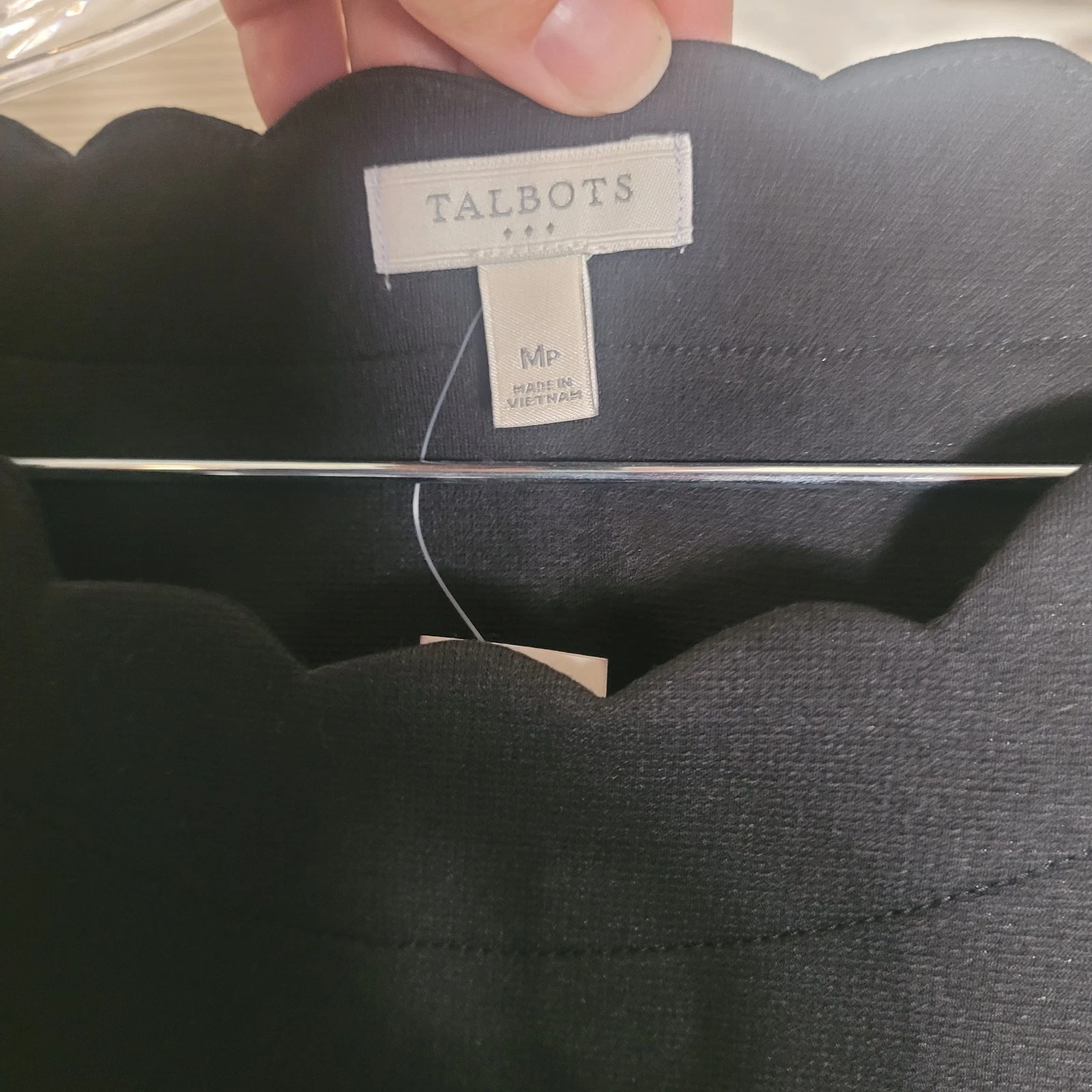 VETEMENTS NUOVO abito Talbots scollo a capesante tubino donna medio petite nero carriera base