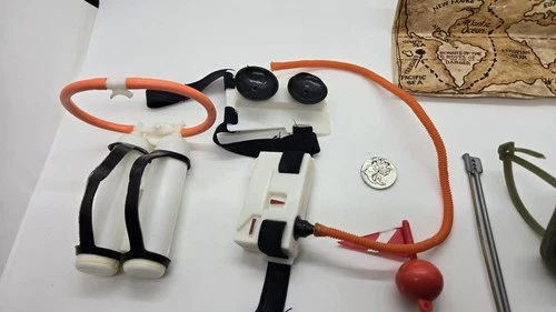 Vintage 70s GI Joe Scuba Diver Set Tanks Buoy Harpoon Adventure Team