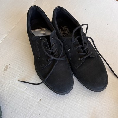 ECCO Soft Black Leather Walking Shoe Amazing Comfort Woman s size 8.5