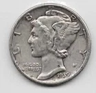 1939 Mercury Dime - Nice Silver - #20