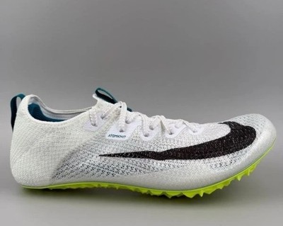 Nike Zoom Superfly Elite 2 Flyknit White Green Spikes FZ9662-100 Mens Sz 6, 7
