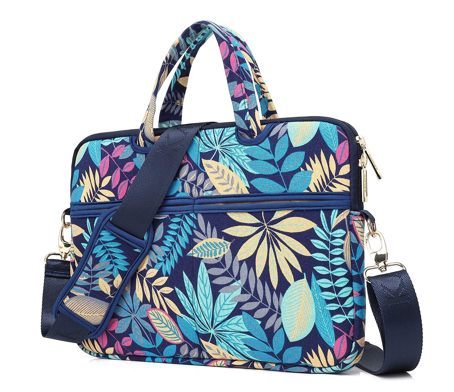 Forest Series Bule Patten Waterproof Laptop Shoulder Messeng
