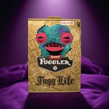 NEW 2026 Fuggler Fugg Life 9" CHUM CHUM Blue Purple Tie Dye Silver Teeth Plush