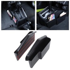 2PCS Center Console Gear Shift Organizer Tray Shifter Side Storage Box for Su...