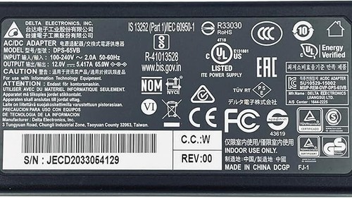 Delta Electronics DPS-65VB AC/DC Adapter 12V 5A 65W Power Supply US Plug - Afbeelding 2 van 3