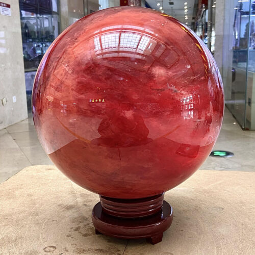 42.99LB Natural Red melting stone crystal Ball Quartz Crystal Sphere Reiki - Picture 10 of 13