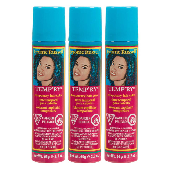 Jerome Russell Temp'ry Spray-on Auburn Hair Color, 2.2oz x 3 pack