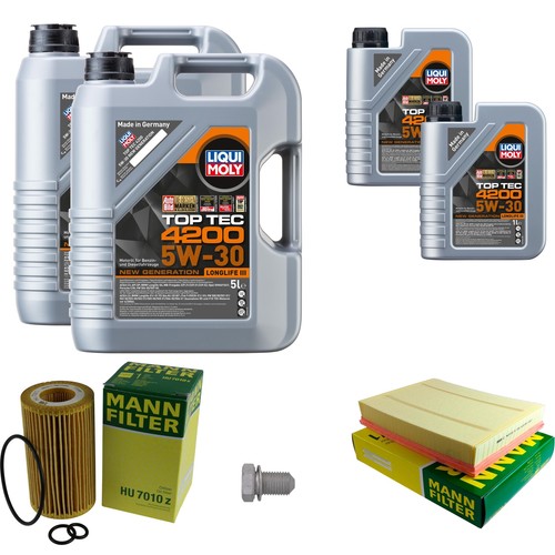 Inspektionspaket 5er Touring G31 530d XDrive - 7L Top Tec 4200 5W-30 + Filter + Cera Tec Für BMW X5 F95 G05