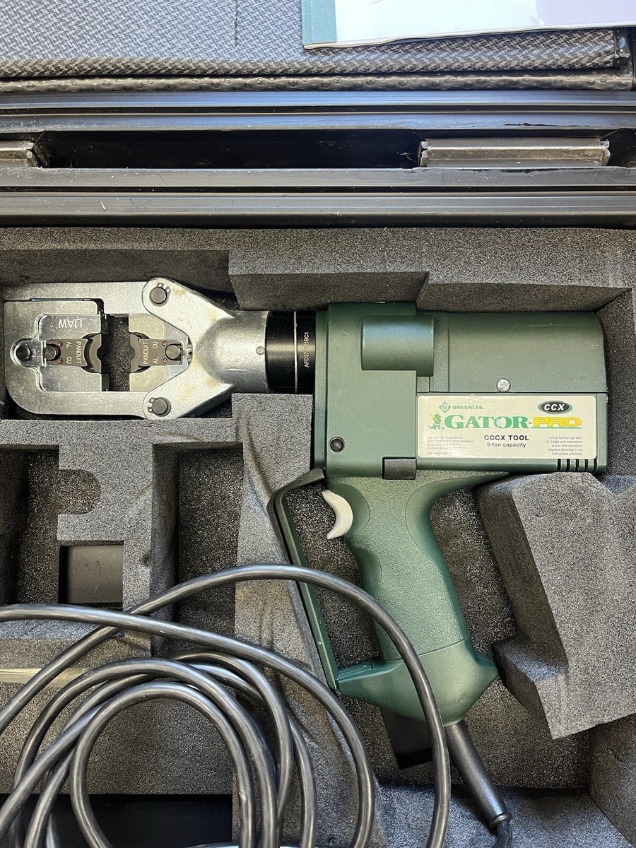 Greenlee Gator Pro CCX Cable Crimper & Cutter Used 6 Ton