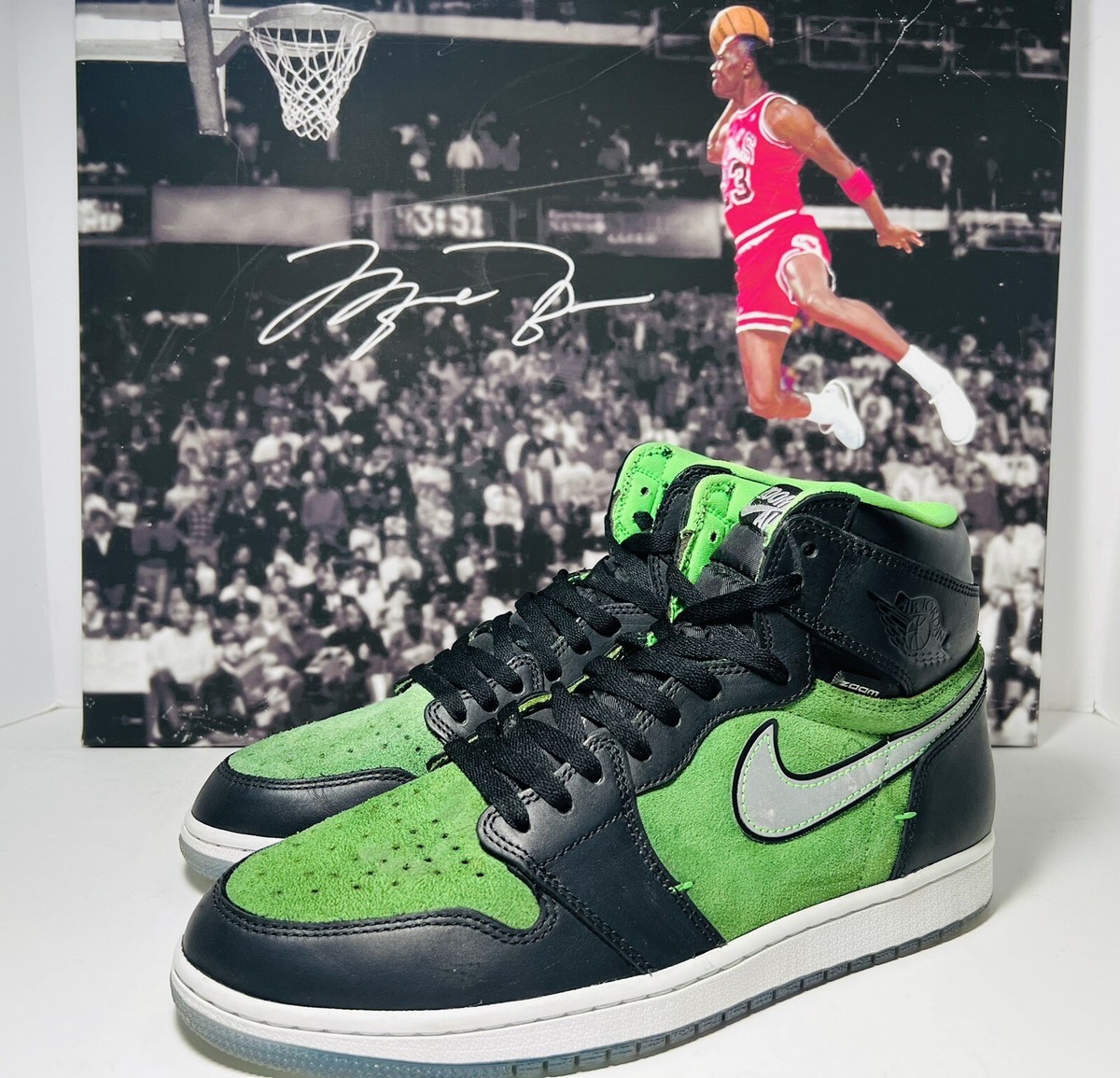 Air Jordan 1 High Zoom Zen Green 2020 SZ 11.5 CK6637002 