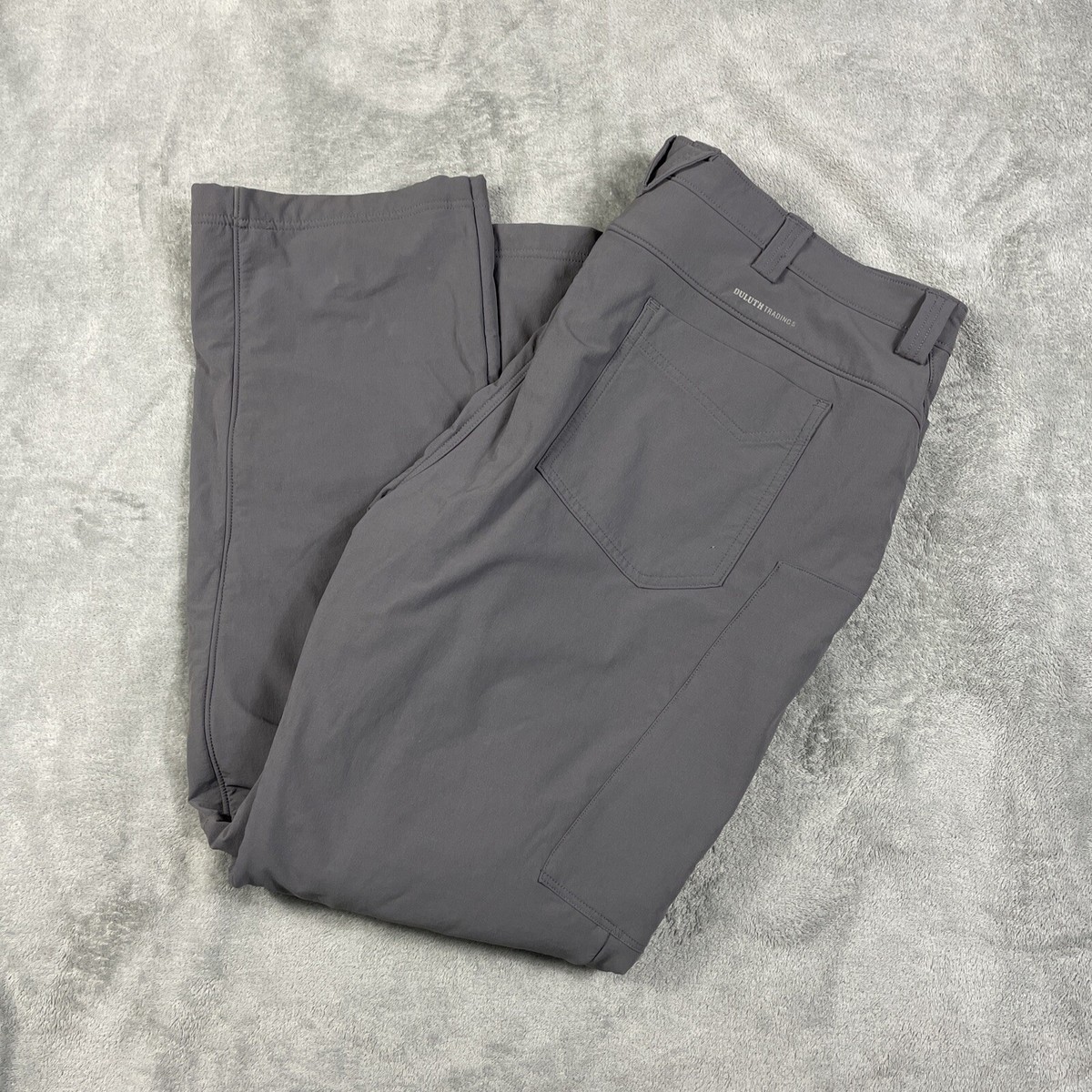 Duluth Trading Co Fleece Lined Pants Womens 18x31 (M- 38x31) Gray