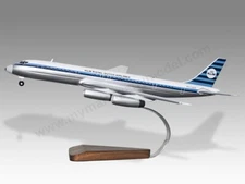 Douglas DC-8-63 KLM Version 2 Desk Wood Airplane New Model Small Scale 1/150