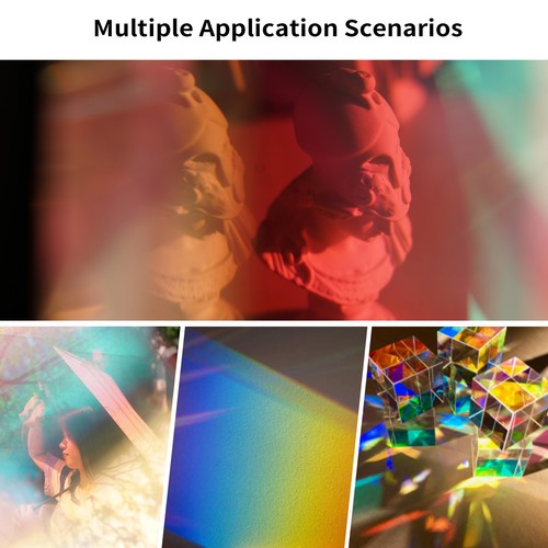 Vetro ottico foto effetti prisma filtro cristallo per obiettivo fotocamera luce didattica - Foto 7 di 12