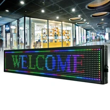 High Brightness Outdoor LED Sign Programmable Scrolling Message Display Board US
