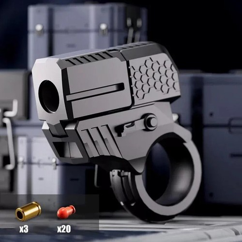 Mini Throwing Shell Soft Bullet Gun Fingertip Bullet Decompression Toys Gun - Picture 11 of 16