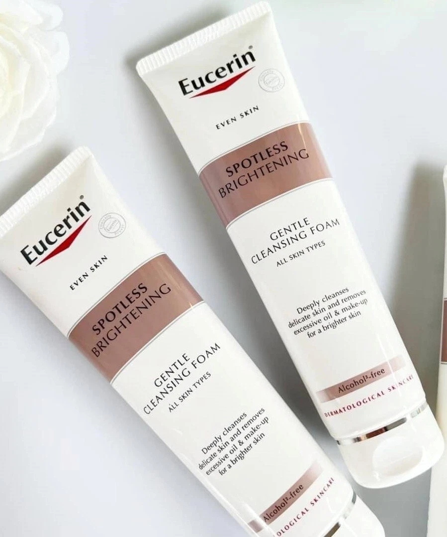 2x Eucerin Spotless Brightening Cleansing Foam Face Wash 150g