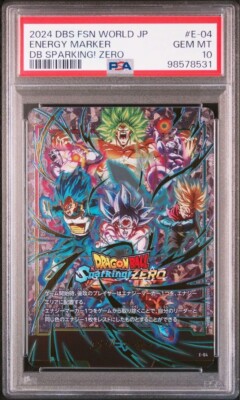 エナジーマーカー Sparking!ZERO PSA 10 Energy Marker E-04 Dragon Ball Sparking Zero Benefit