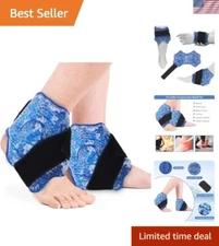 Reusable Cold Therapy Wraps - Dual-Sided Gel Ice Packs for Ankle & Joint Pain