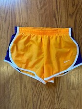 NikeYouth Girl Dri-fit Shorts Orange Purple White sz Small EUC