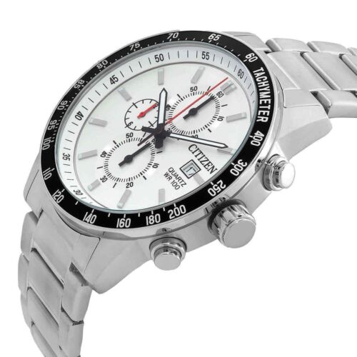 Citizen Men's Chronograph Quartz White Dial Watch - AN3680-50A NEW - Picture 2 of 4