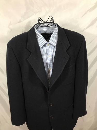 Blazer Ralph Lauren Para Hombre Azul Tres Botones Abrigo Deportivo Mezcla Lana Talla 40R - Imagen 3 de 8