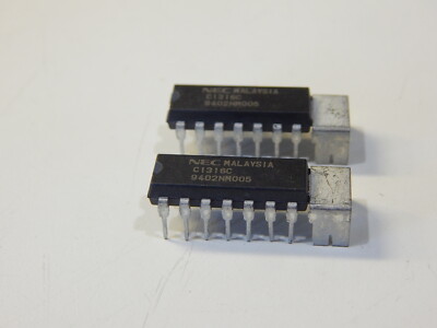 NEC UPC1316C AUDIO AMPLIFIER 2 FUNC BIPOLAR PDIP14 - LOT OF 2 PIECES - FAST SHIP