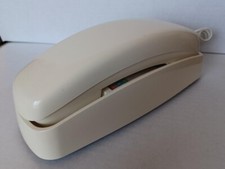 VTG AT T 210 Trimline Ivory Tan Beige Push Button Wall Desk Telephone VGC Tested