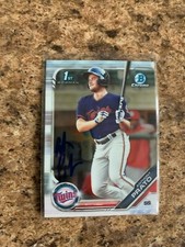 Anthony Prato Signed 2019 Bowman Draft Chrome Auto Minnesota Twins Rc BDC-101