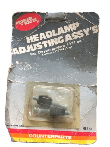 Problem Solver Counterparts Headlamp Adjusting Assembly Fits Chrysler 1971 - NEW