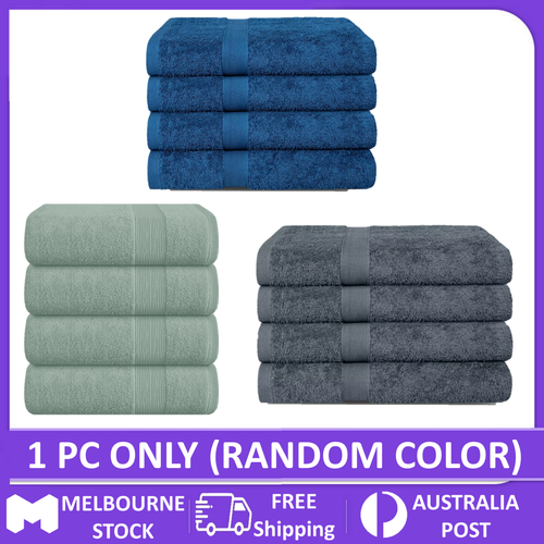 4 Pack 100% Cotton Bath Towel Set 550Gsm Soft Shower Beach Towels Set 65x130 cm - Picture 16 of 16