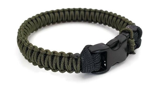 Paracord Bracelet 550 Black/Olive Drab Micro Cord 550 U.S. Seller - Handmade - 第 1/6 張圖片