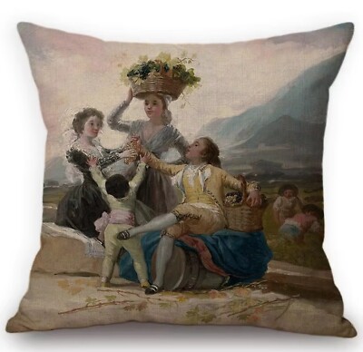 Kissenhülle Kissenbezug Canvas-Stoff Rokoko Francisco de Goya Herbst