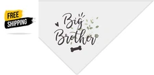 Dog Bandana Big Brother Pet Triangle Scarf Dog Bibs Kerchief for Medium Large Do