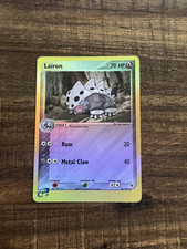 Lairon - 36/109 EX Ruby & Sapphire - Reverse Holo Pokémon Card- E-Reader NM