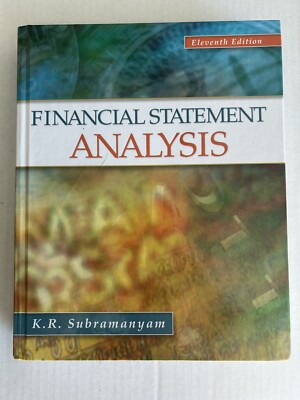 Financial Statement Analysis by K. R. Subramanyam 11th VERY GOOD US Edition