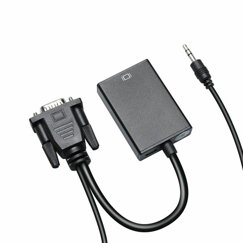 VGA Male to HDMI Female Converter Adapter 1080P Stereo Audio Output New - Picture 6 of 6