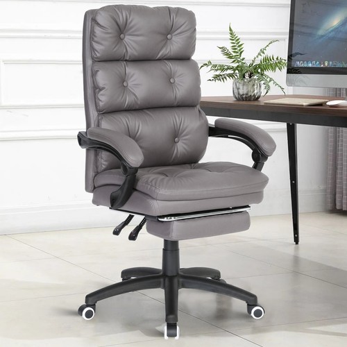 Silla de Oficina Ergonómica Reclinable Giratoria Ajustable Tela PC Computadora Escritorio Silla - Imagen 52 de 89