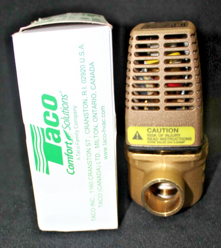 Taco Gold Series 571-4 Zonenventil 2 Wege 3/4" Schweiß 24 Volt 125 PSI Neu - Bild 3 von 3
