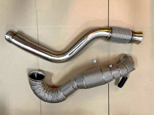 Downpipe A45 AMG CLA45 GLA45 Mercedes Benz Sportauspuff Kat Ersatzrohr W176 - Bild 2 von 2