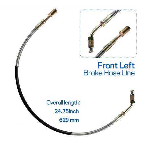 For Polaris Magnum 325 425 500 Worker 335 500 Front Left Right Brake Hose Line - Picture 2 of 8