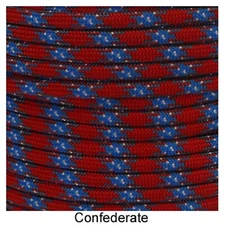 Confederate Paracord 100 Foot 550 lb 7 Strand Camping Survival Kit Rope