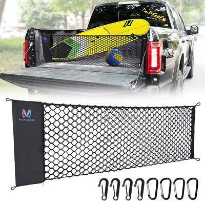 Truck Bed Cargo Net Envelope Style Storage For Chevy Silverado 1500 2500 3500HD